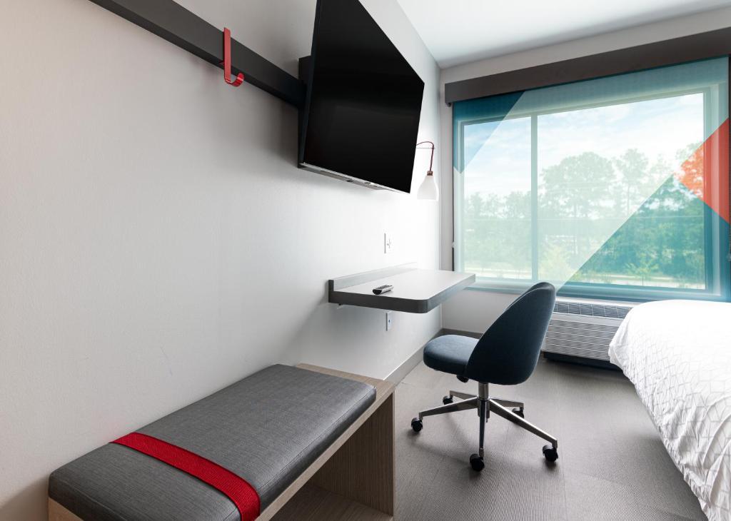 In-room workspace at Avid Hotel Tulsa Hills in Tulsa Oklahoma